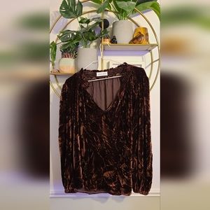 Bella Dahl Crushed Velvet Top